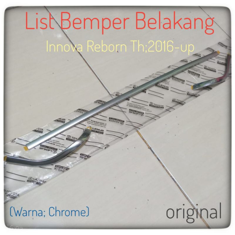 List Bemper Belakang Innova Reborn 2016 Up List Bemper Bawah Innova Reborn Reborn Original