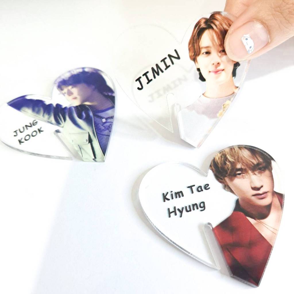 

Bookmark Akrilik Love BTS Pembatas Buku Army Jungkook Jimin Taehyung