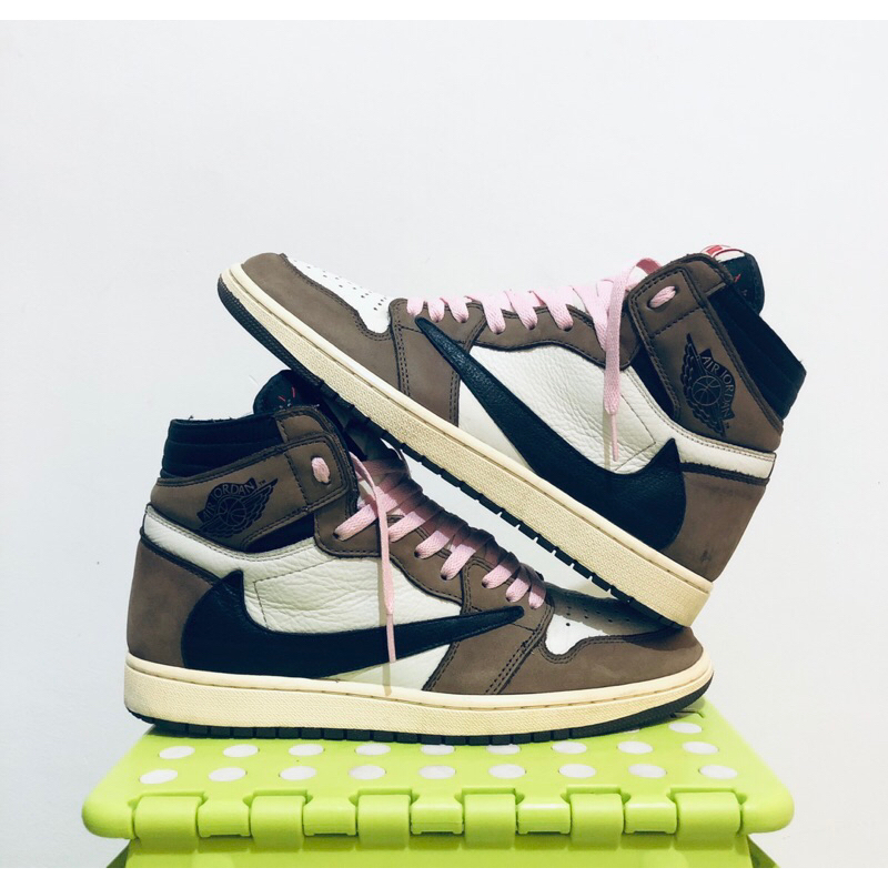 Sepatu AJ1 High Travis scott Dark Moca size 44