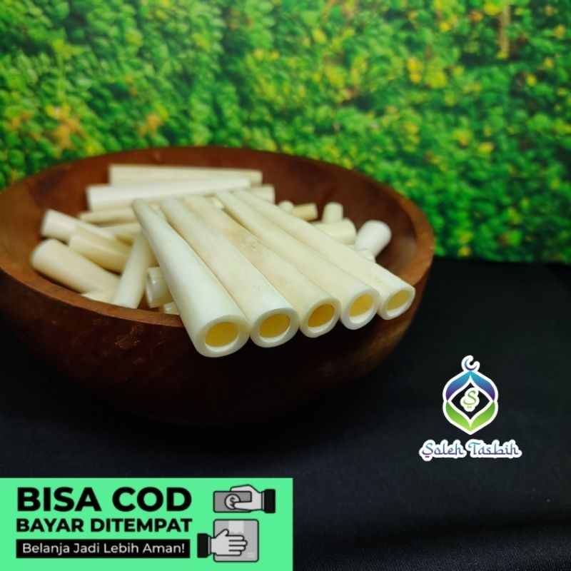 Once Pipa Tulang Sapi/Kerbau Super Panjang 6-11cm Asli Premium