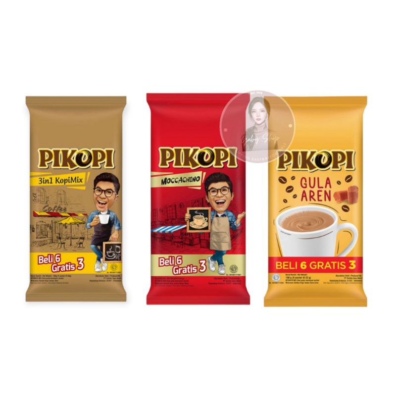 

PIKOPI 3IN1 KOPIMIX/MOCCACHINO/GULA AREN 6+3 SACHET