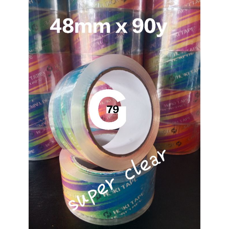 

Hoki tape lakban bening solasi bening superclear 48mm x 90y