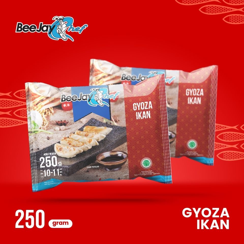 

ADDRIELLA Beejay Chef Gyoza Ikan 500gr/Isi 21-23pcs | Beejay Chef/Frozenfood/Frozenfood Murah