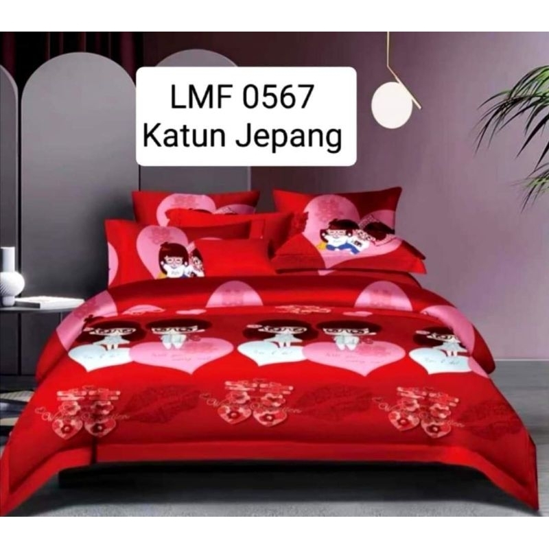 ✨RUMAH SPREI MEDAN✨ ✔NEW COMING‼ 1SET SPREI & BEDCOVER CHINESE WEDDING KATUN JEPANG IMPORT COUPLE SH