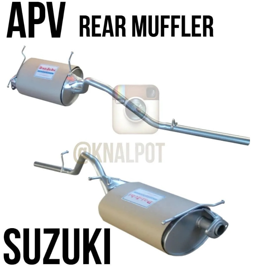 Rear Muffler SUZUKI APV Knalpot Belakang Mobil