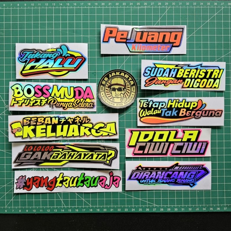 

Stiker Sticker BEBAN KELUARGA DIRANCANG UNTUK SENANG SENANG Dll Cutting