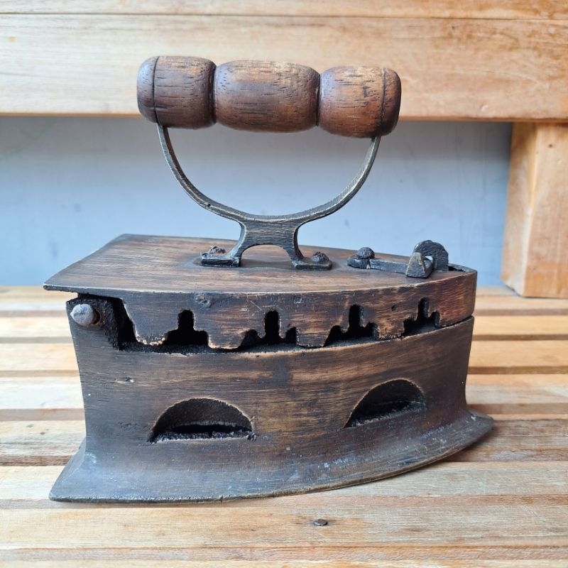 JUMBO setrika kuningan original asli antik kuno jadul vintage