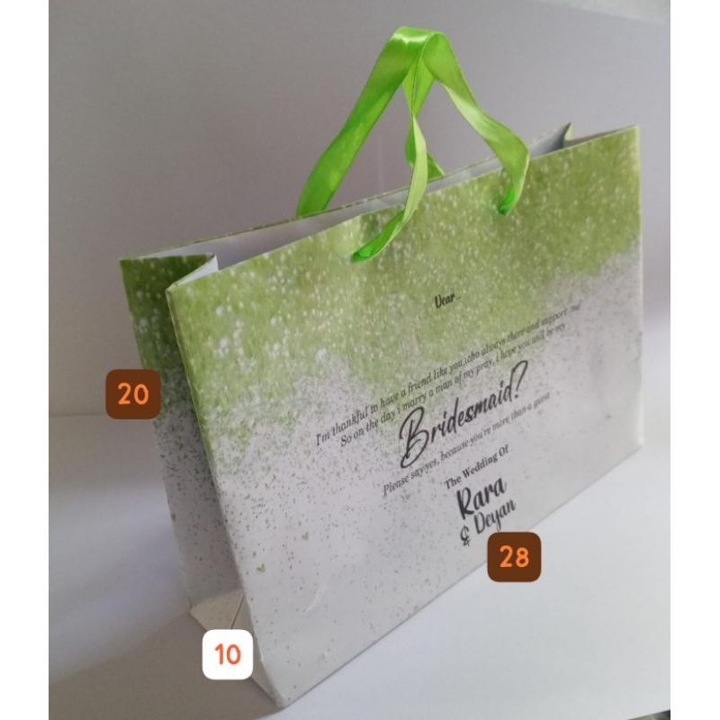 

PAPER BAG CUSTOM FREE DESAIN 28x10 tinggi 20