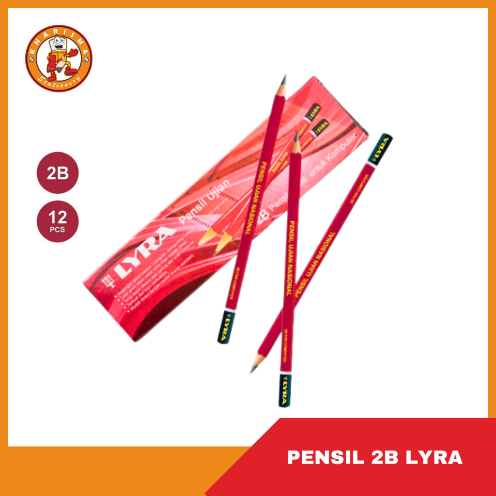 

LYRA Triangular Pensil Ujian 2B 1 Set (12pcs)