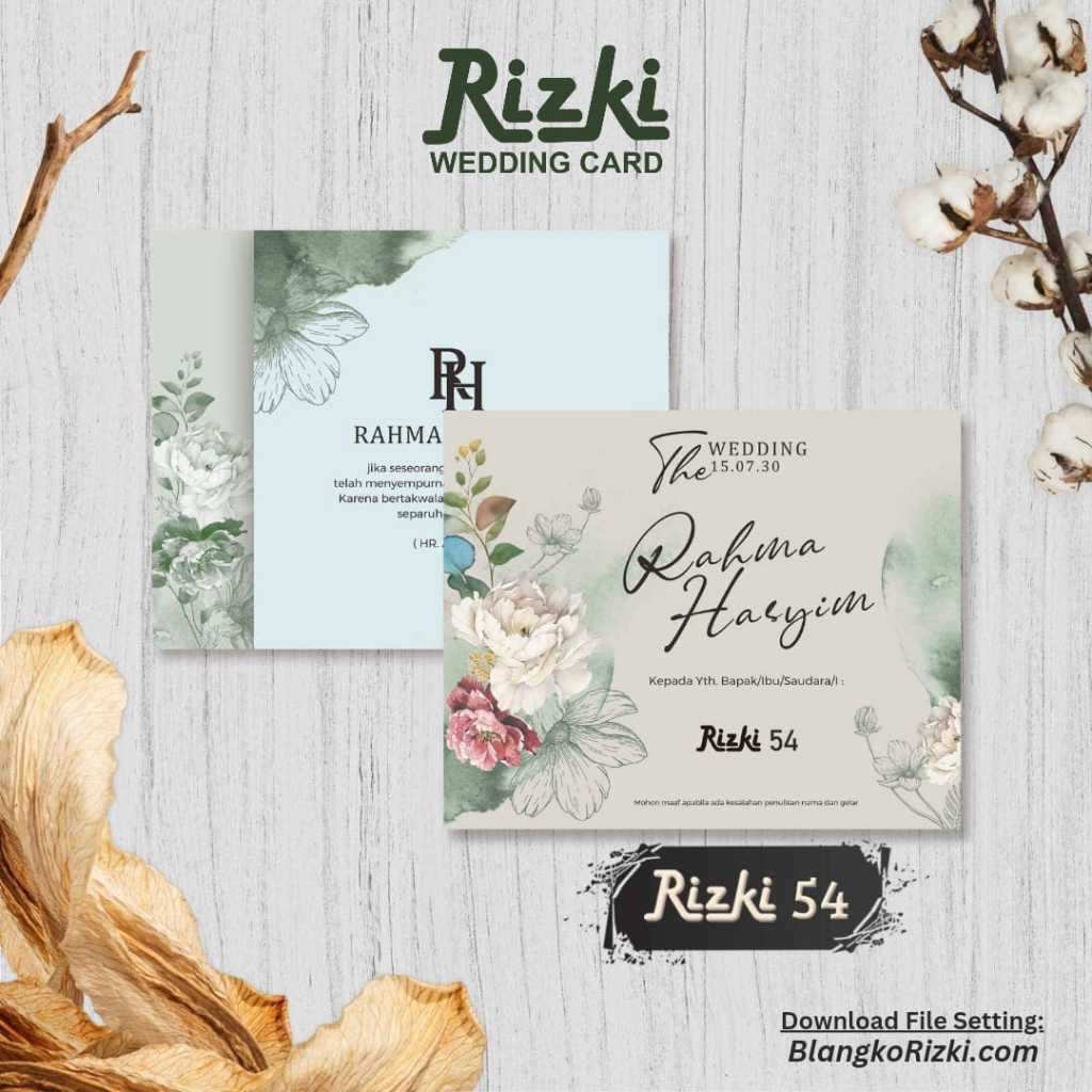 Rizki 54 Blanko Undangan