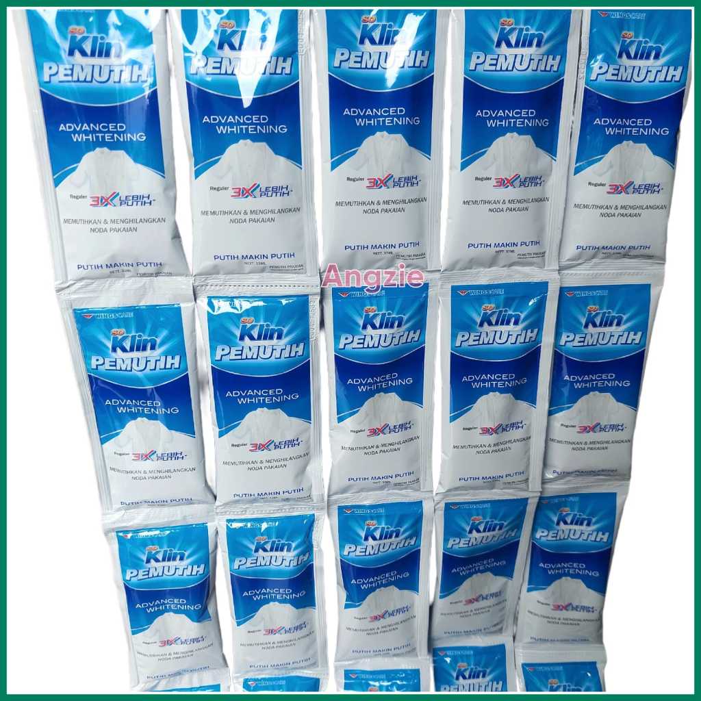 Soklin pemutih 1 renceng isi 6 sachet