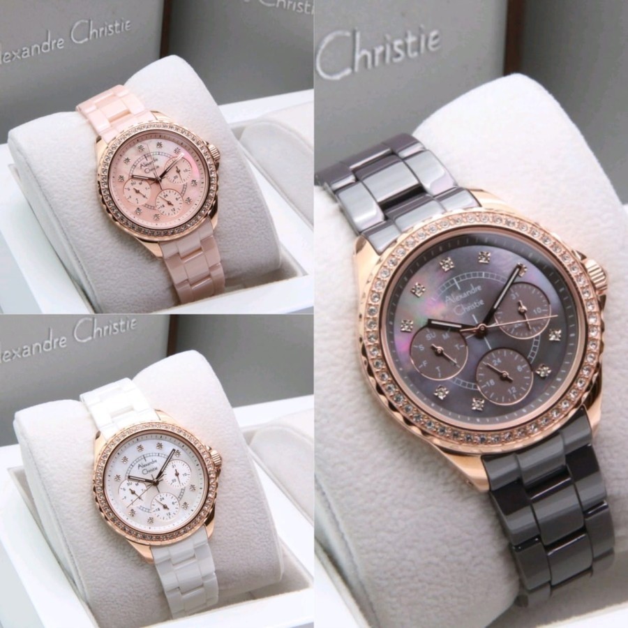 JAM TANGAN WANITA ALEXANDRE CHRISTIE AC 2B16 AC2B16 CERAMIC ORIGINAL
