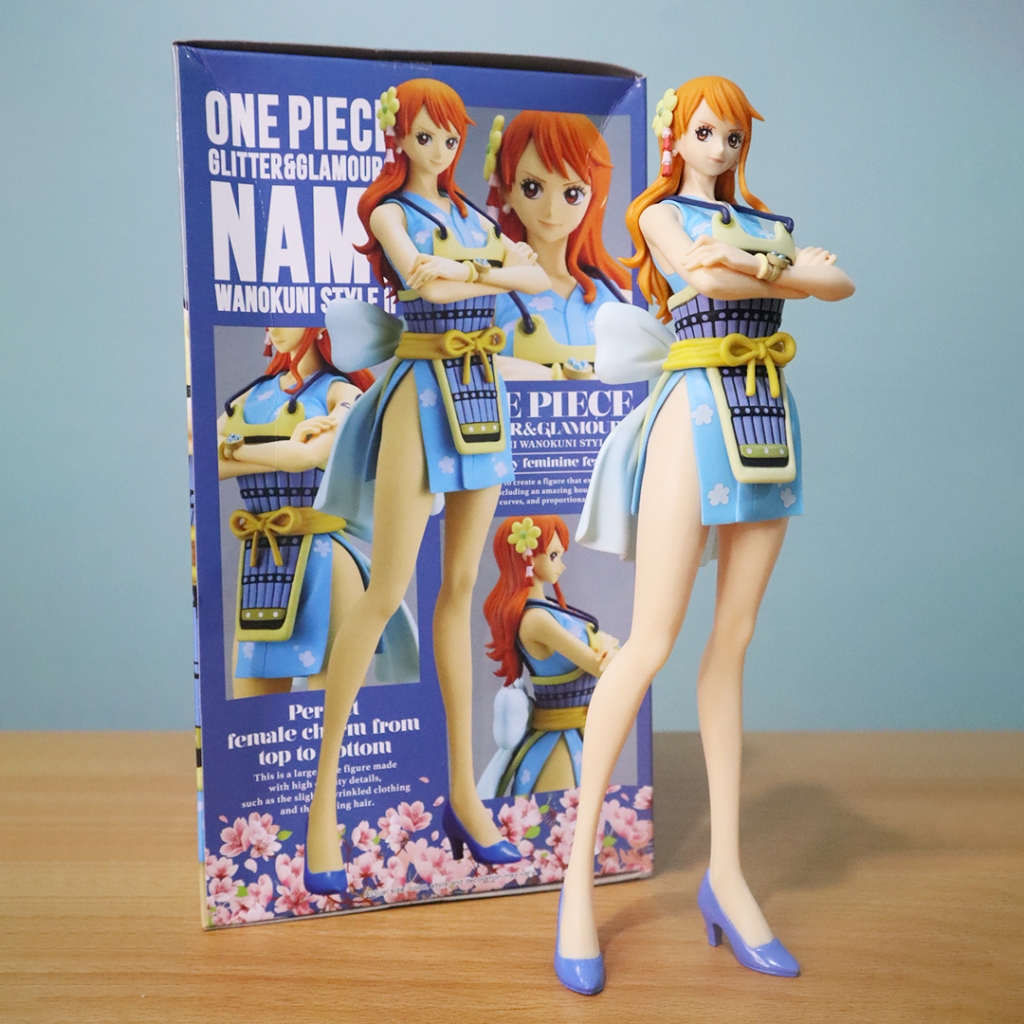 Nami One Piece Glitter and Glamours Wanokuni Style Model B Biru Bandai Banpresto