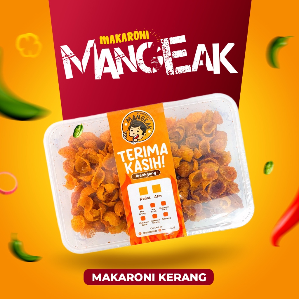 

Makaroni Mangeak Makaroni Kerang Kemasan 150gr