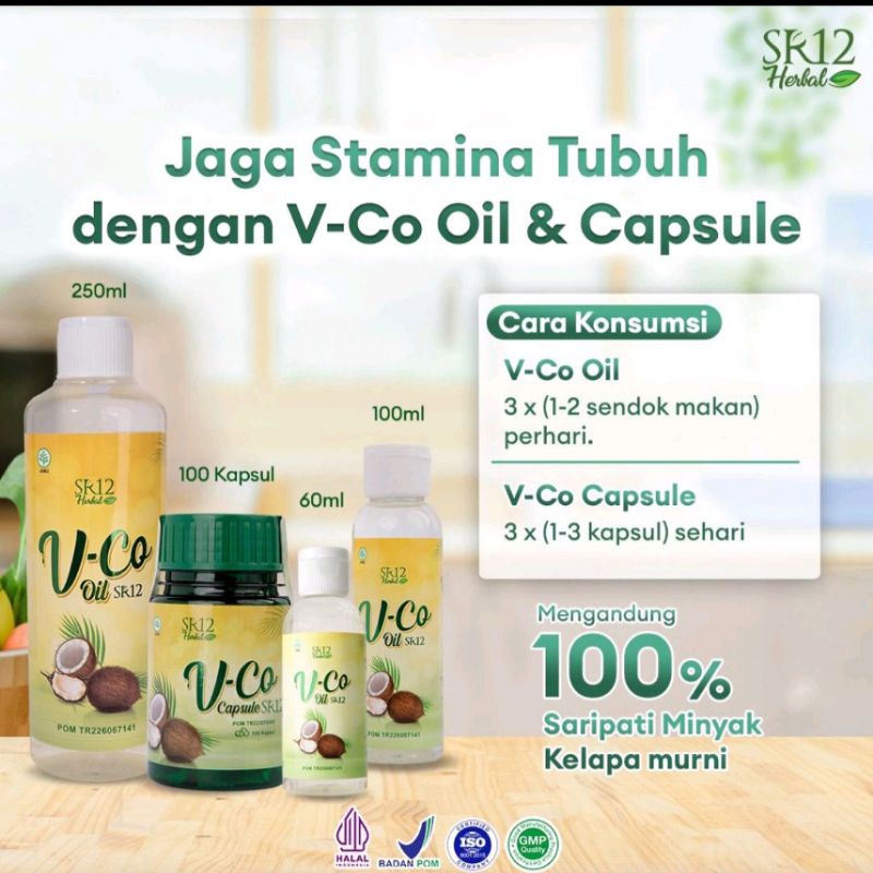 VCO SR12 ORI BPOM Virgin Coconut Oil Minyak Kelapa Murni