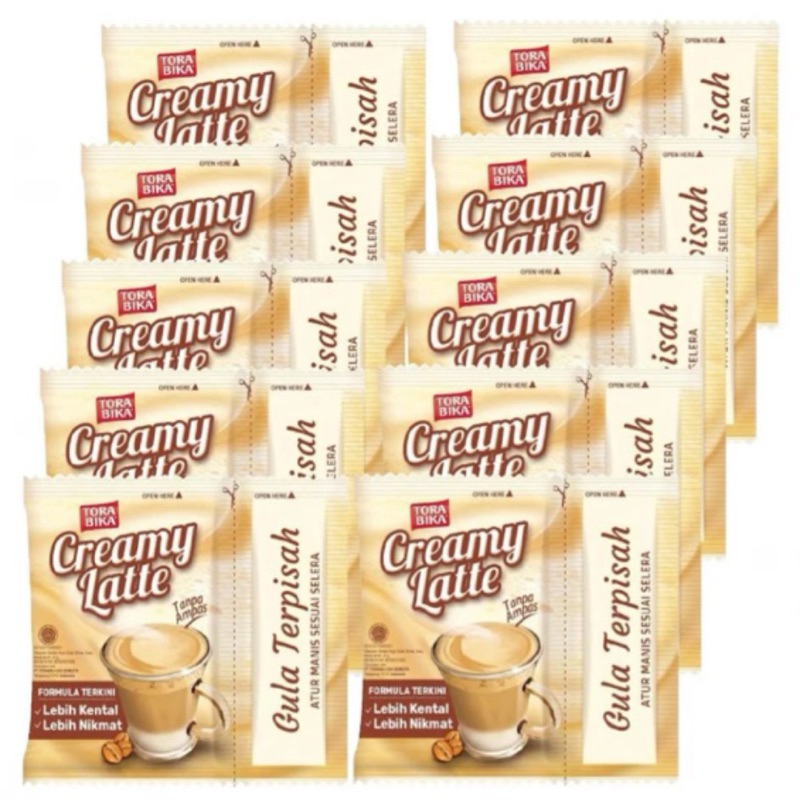 

Kopi Torabika Creamy Latte isi 25 gr/ 10 sachet