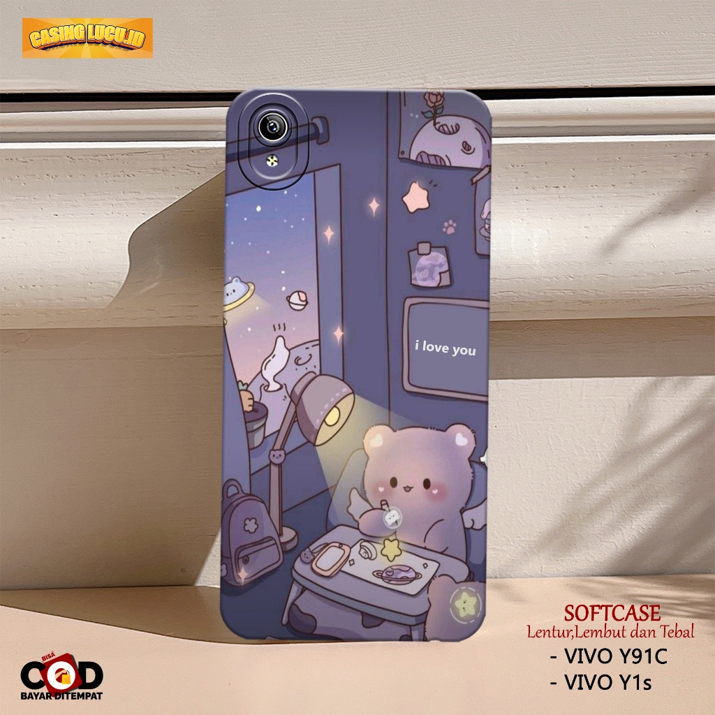 Case Vivo Y91c / Y1s - Fashion Case KARTUN - Casing Hp Vivo Y91c / Y1s - Softcase TPU Pro Camera