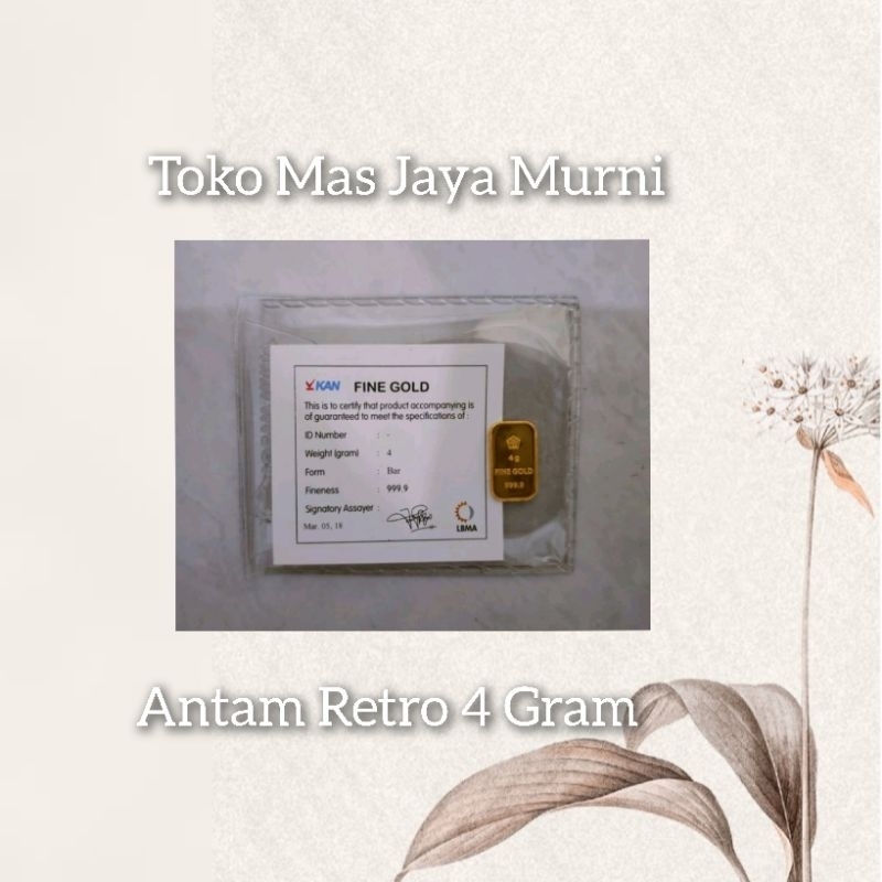 Logam Mulia Antam Retro Vertikal 4 gram