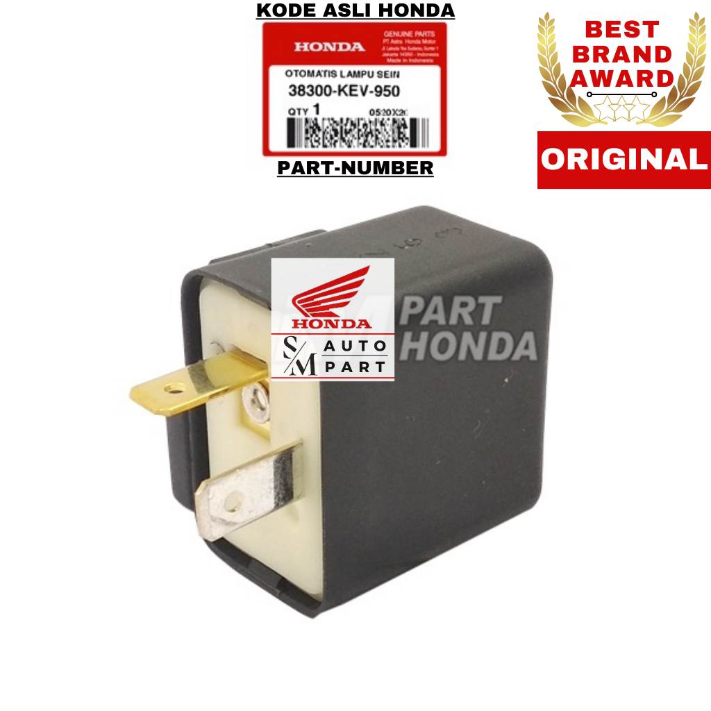 38300-KEV-950 Flasher Relay Otomatis Lampu Riting Sein Supra X 100 Fit Lama