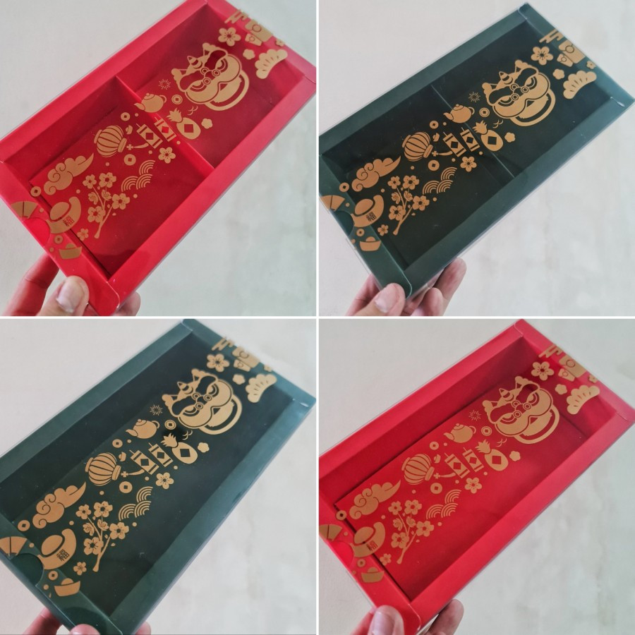 

(5 pcs) kardus fruitpie imlek dus pie susu box eggtart kotak kemasan lapis legit brownies imlek sincia cny ukuran 22x11x6cm