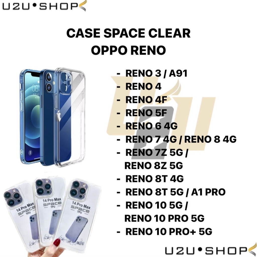 TPU CASE SPACE SILICON FOR OPPO RENO 3/A91 RENO 4 4F 5F/RENO 6 7 8 4G/RENO 7Z 8Z 5G/RENO 8T 5G A1 PRO/RENO 10 5G 10 PRO 5G 10 PRO+ 5G