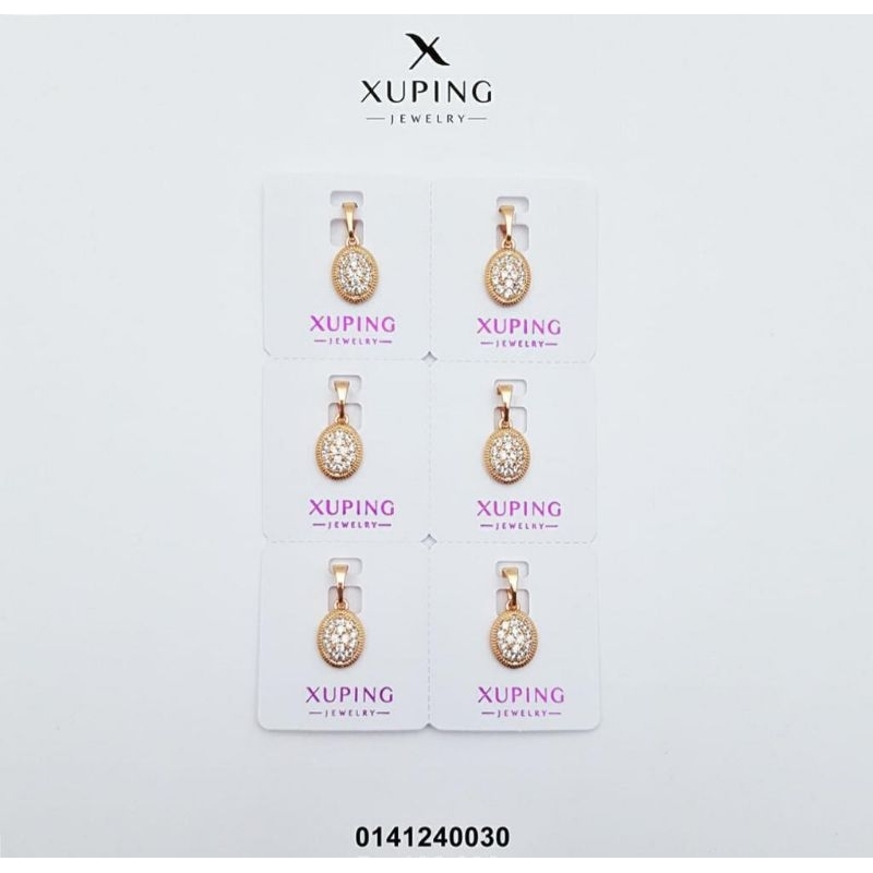 Mainan Kalung Mata Oval Chrome Emas 24k