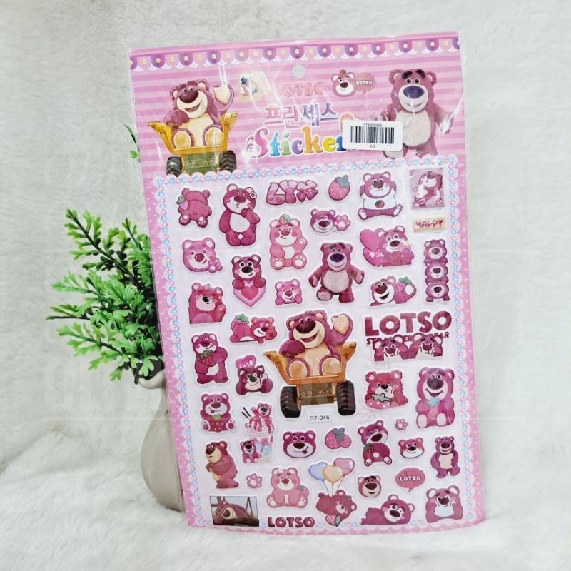 

Sticker Lotso Timbul Sticker Toy Story Lotso Strawberry Coloring Book