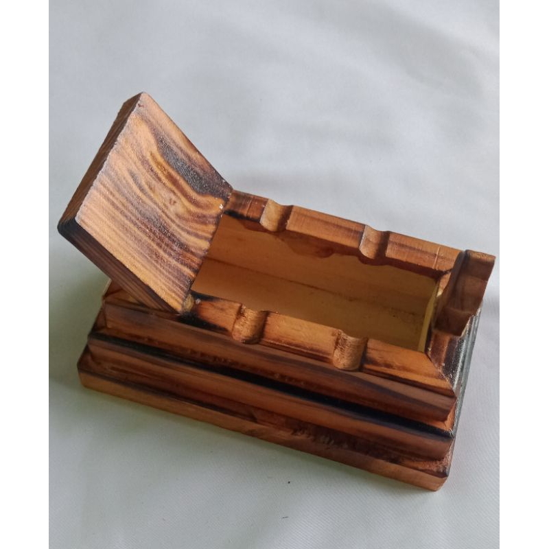 Asbak bentuk kuburan/asbak kayu unik/asbak kekinian