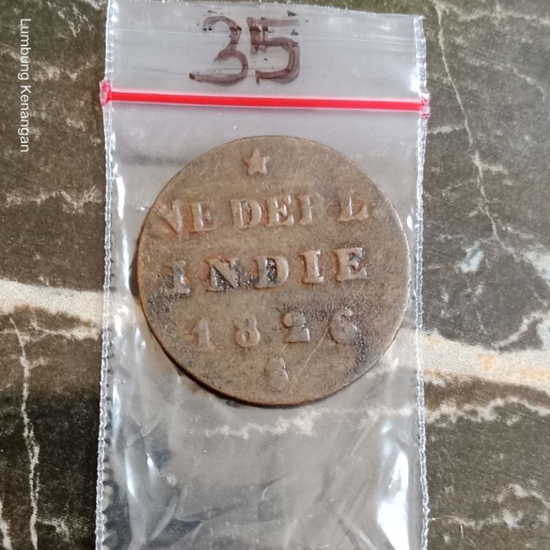 KVLK35 Koin Nederl indie uang Jaman Belanda