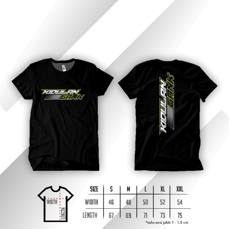 KAOS/KAOS KIDULAN GANK/SPORT T-SHIRT/DISTRO/FREE STIKER