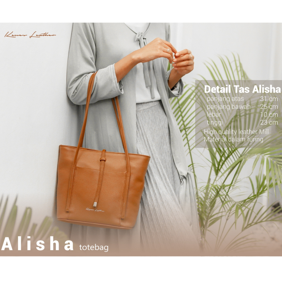 Kenes Leather Sling Bag Wanita Tas Selempang Kulit Asli ALISHA Mill - Free Grafir Nama