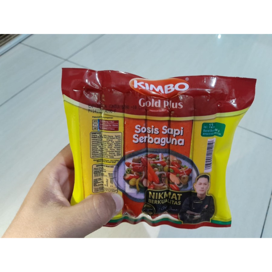 Kimbo Gold Plus Sosis Sapi Serbaguna 396 gram