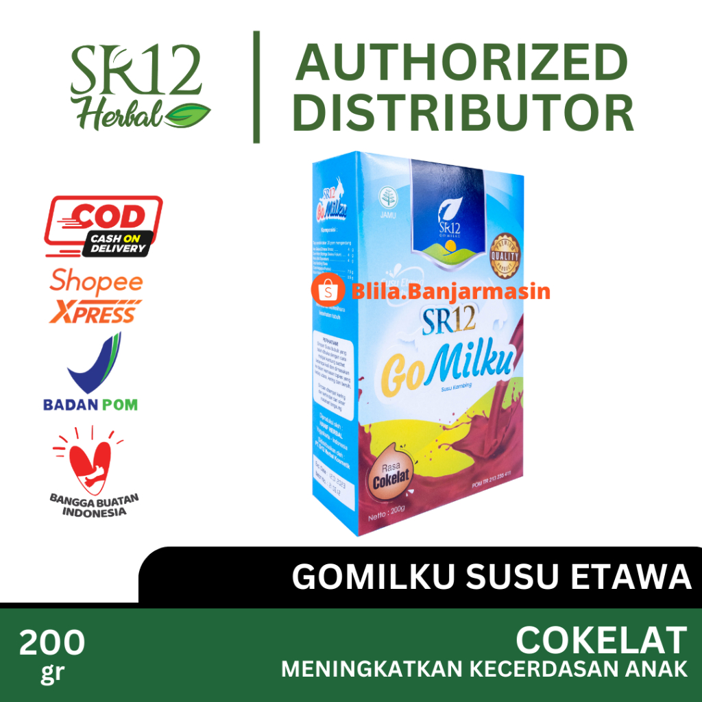 

SR12 Gomilku Cokelat 200gr Go Milku Coklat Susu Kambing Etawa Penderita Diabetes Susu Bubuk Organik