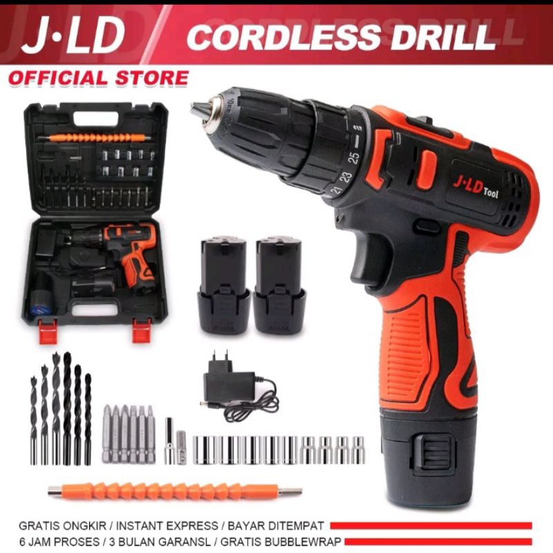 JLD 12V BOR BATERE BOR CORDLESS 12V JLD BOR TANGAN 10MM