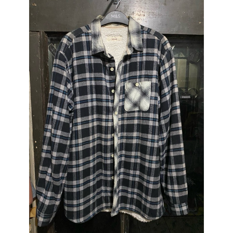 Flannel Sherpa Famock Second Rare Vintage