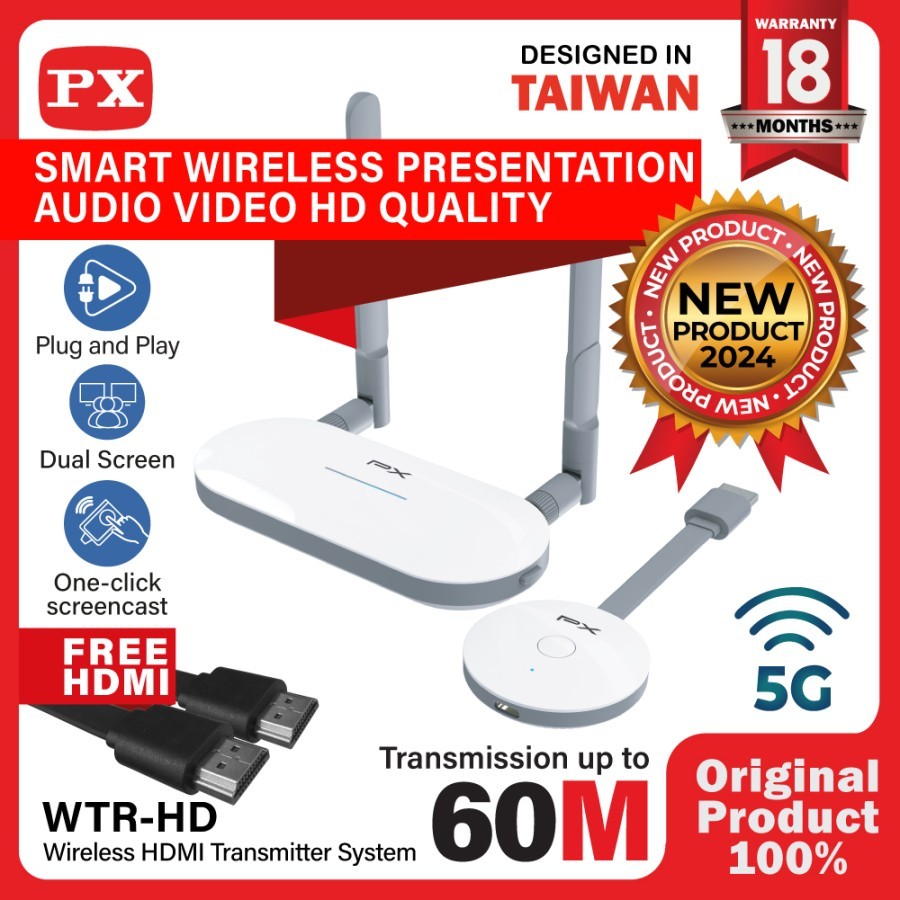 PX Wireless HDMI Audio Video Transmitter Receiver Display TV PX WTR-HD