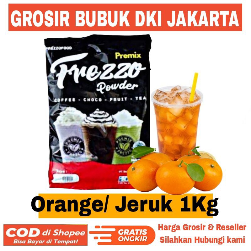 

Frezzo Bubuk Minuman Rasa Jeruk Segar 1kg Orange Powder Drink