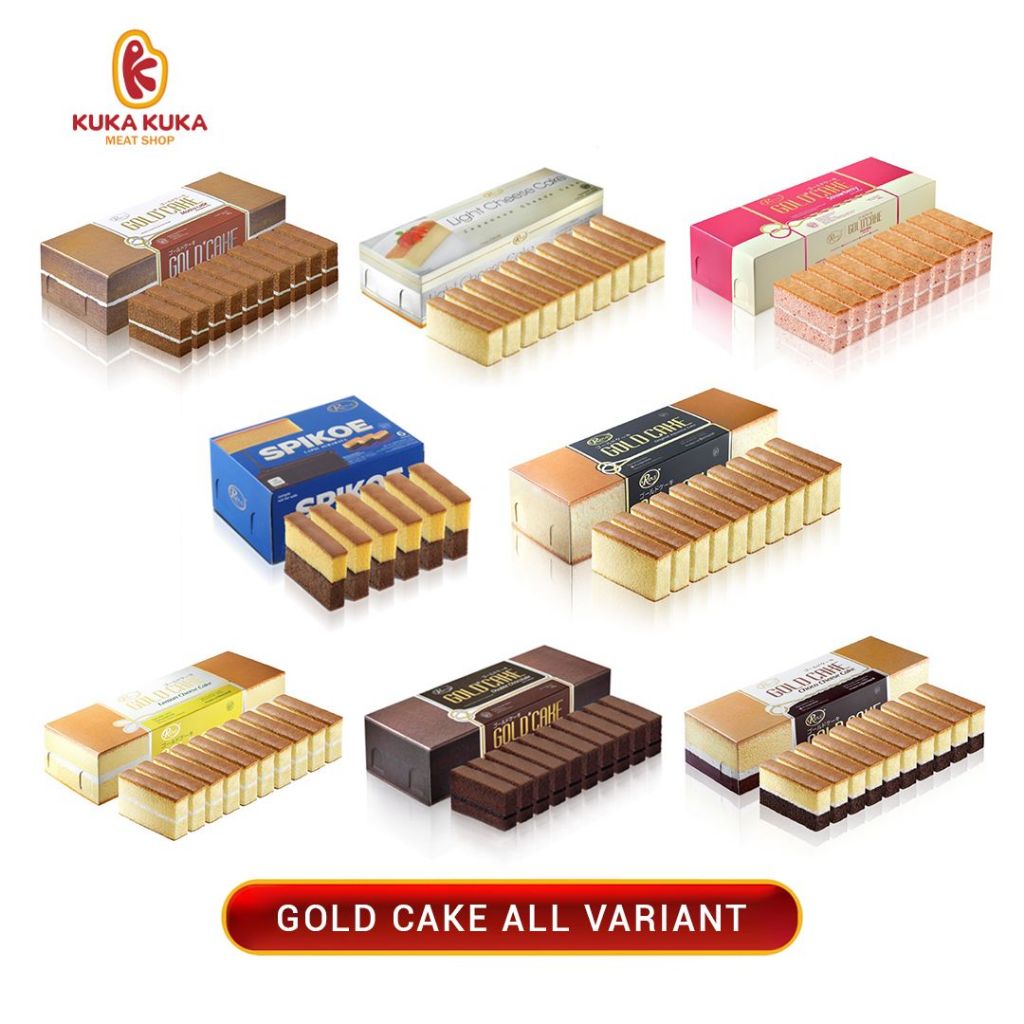 

Rious Gold Cake / Japanese Cake / Kue Bolu Mini By Bernardi Best Variant 190gr/200gr