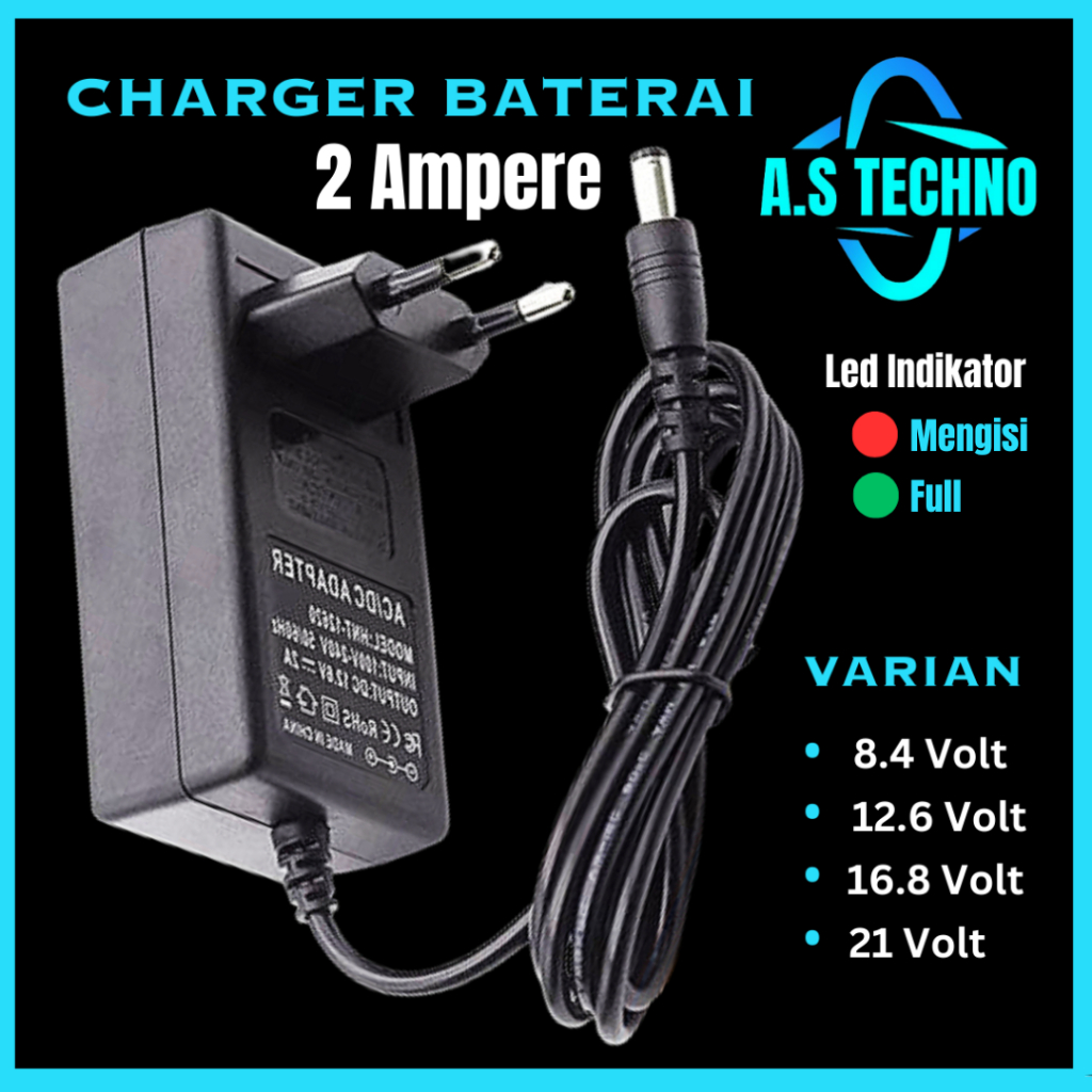 Charger Baterai 18650 BMS 3S 12 Volt 2A