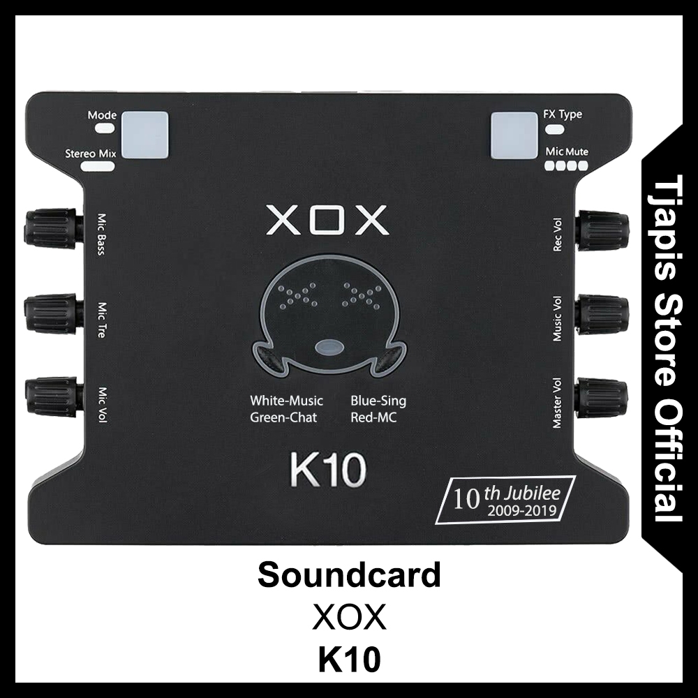SOUNDCARD XOX KS108 SOUNDCARD EXTERNAL FOR MOBILE / PC / SUPPORT 2 MIC