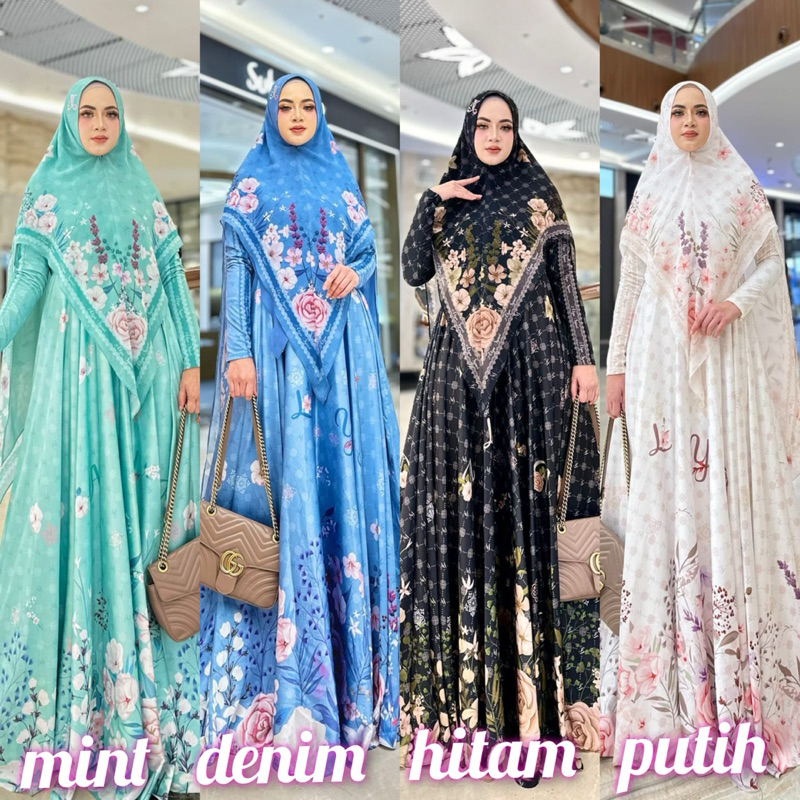 Naila series by Alya syari official Gamis terbaru busana muslim wanita