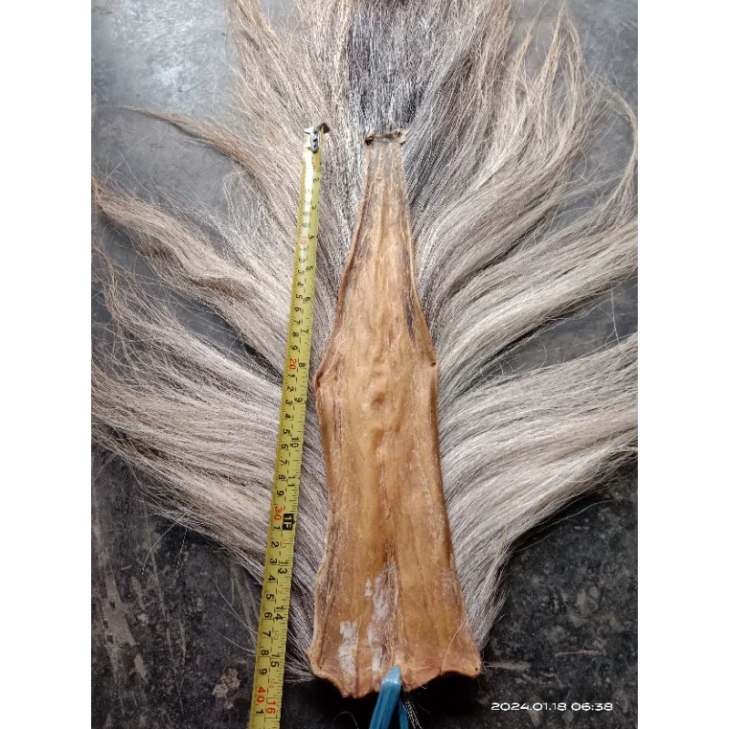 jambul kuda putih untuk bujang ganong ukuran 80cm rambute tebal