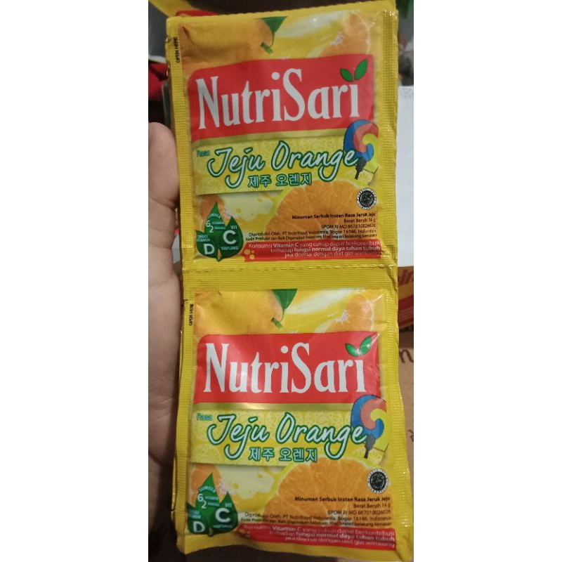 

Nutrisari Jeju Orange 1 Renteng isi 10 Sachet