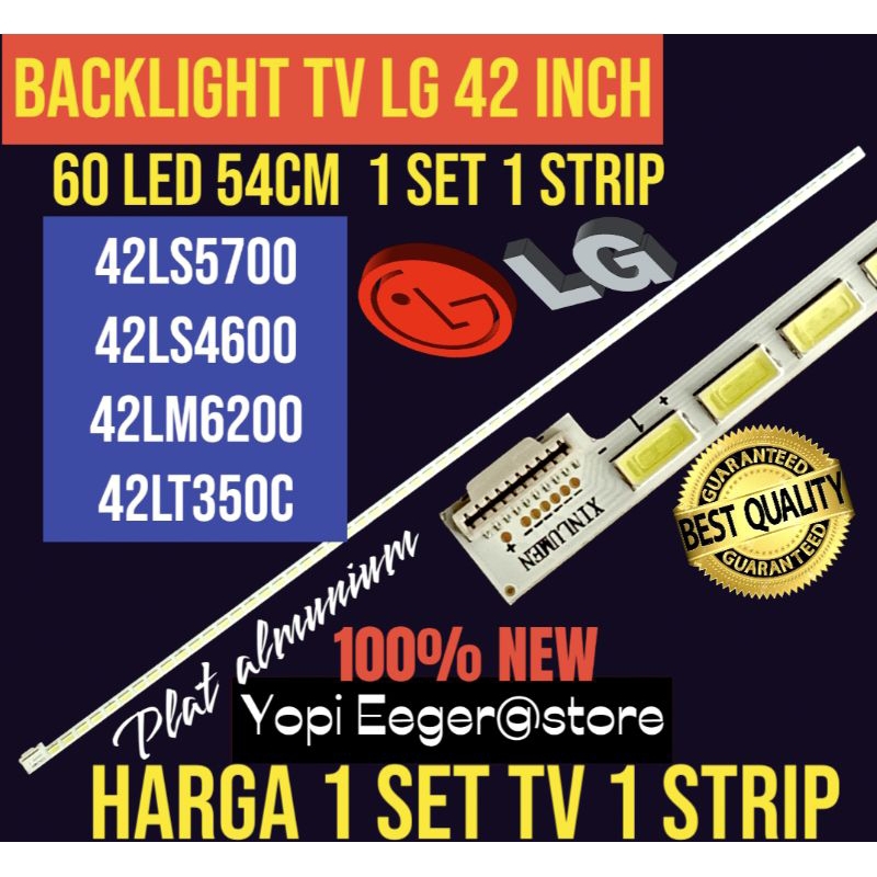 BACKLIGHT TV LCD LED LG 42" INCH 42LS5700- 42LS4600- 42LS6200- 42LT350C BACKLIGHT TV 42 INCH