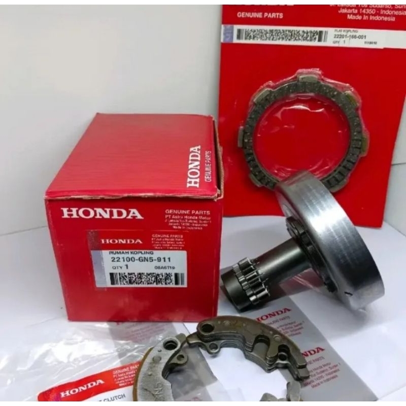PAKET LONCENG ASSY KAMPAS GANDA KAMPAS KOPLING GN5 HONDA GRAND, SUPRA X 110 LAMA, ASTREA