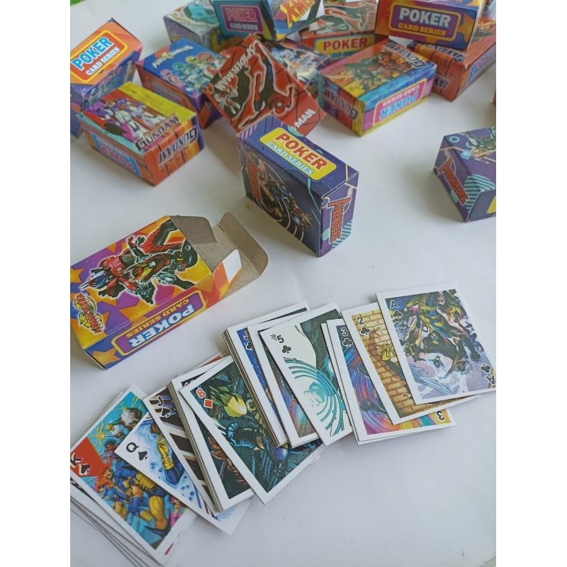 Mainan Kartu Poker Karakter Per 10pcs Mainan Kartu