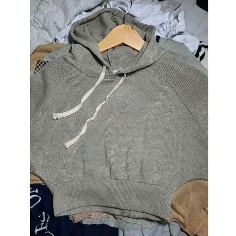 Zipper knit crop || hodie Zipper || Zipper rajut