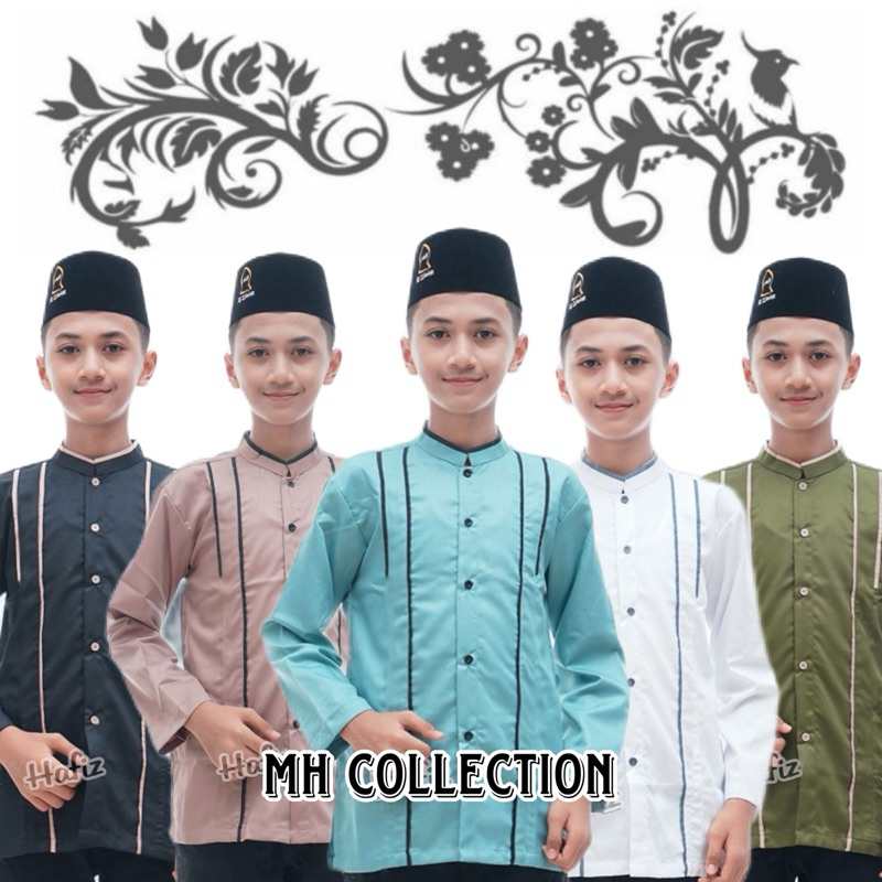 Baju Koko Hadroh Anak Gus Azmi Koko Hadroh Anak Azzahir Koko Anak Kombinasi Terbaru Murah