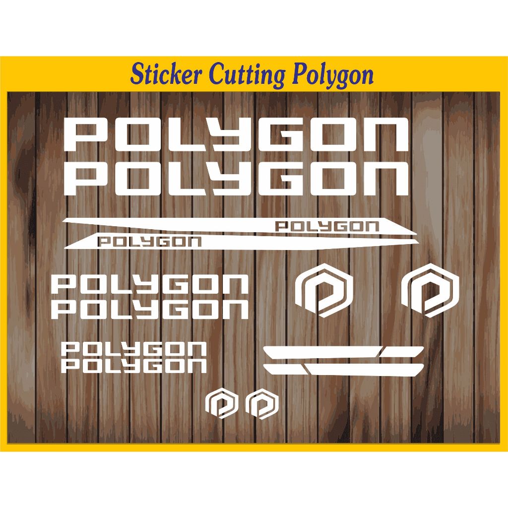 Decal Stiker Cutting Sepeda Polygon, Sticker Bike MTB Balap