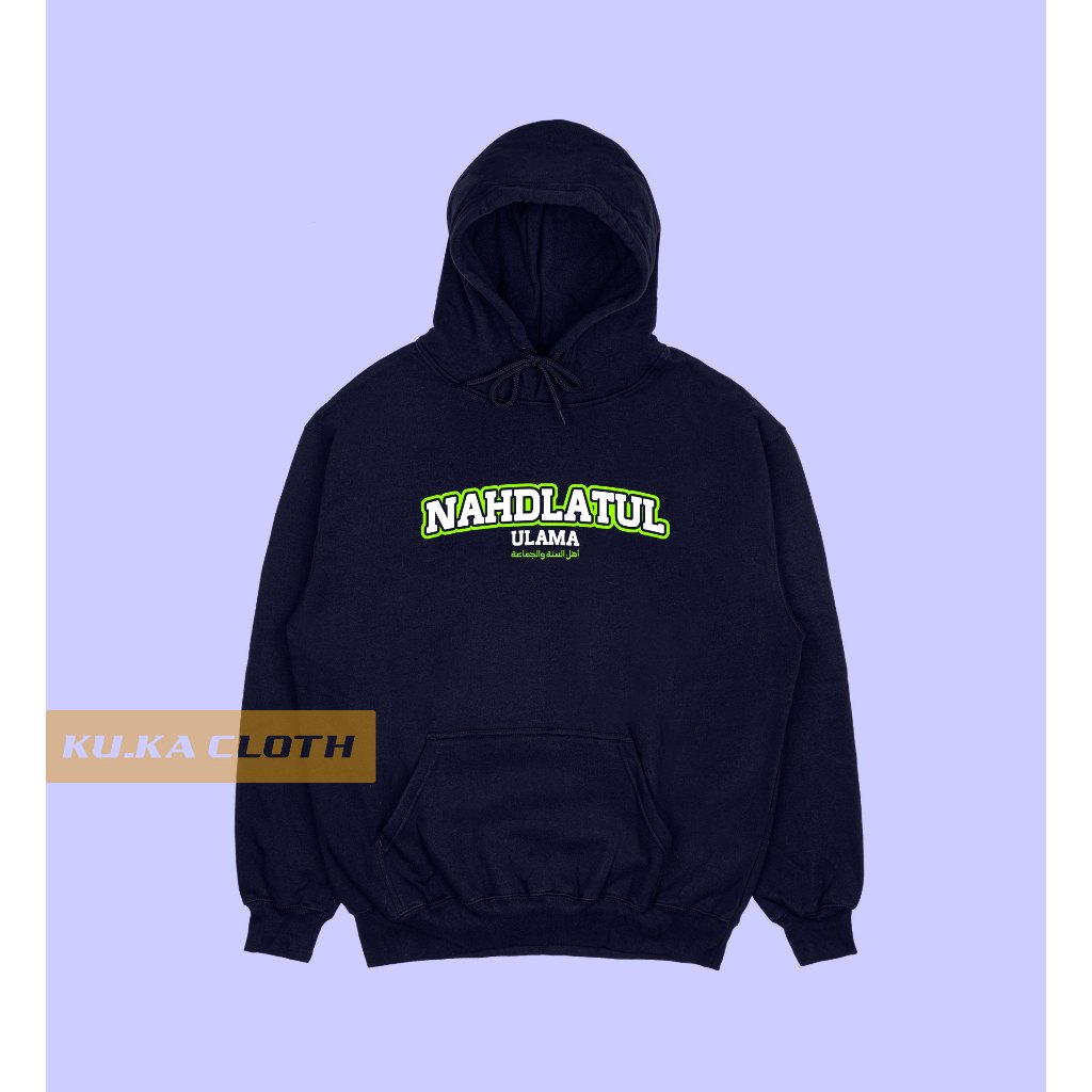 Jaket Hoodie Sweater Pria Distro Cowok Dakwah Muslim Islami Desain Nahdlatul Ulama ASWAJA